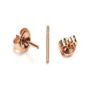 14KY, 14KW, 18KY, 18KW & Platinum .036 Friction Earring Post & Heavy —  Otto Frei