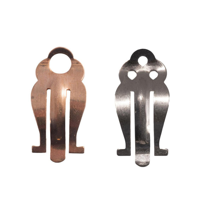 Brass & Nickel Silver Heavy Lever Ear Clip - Packs of 12 - Otto Frei