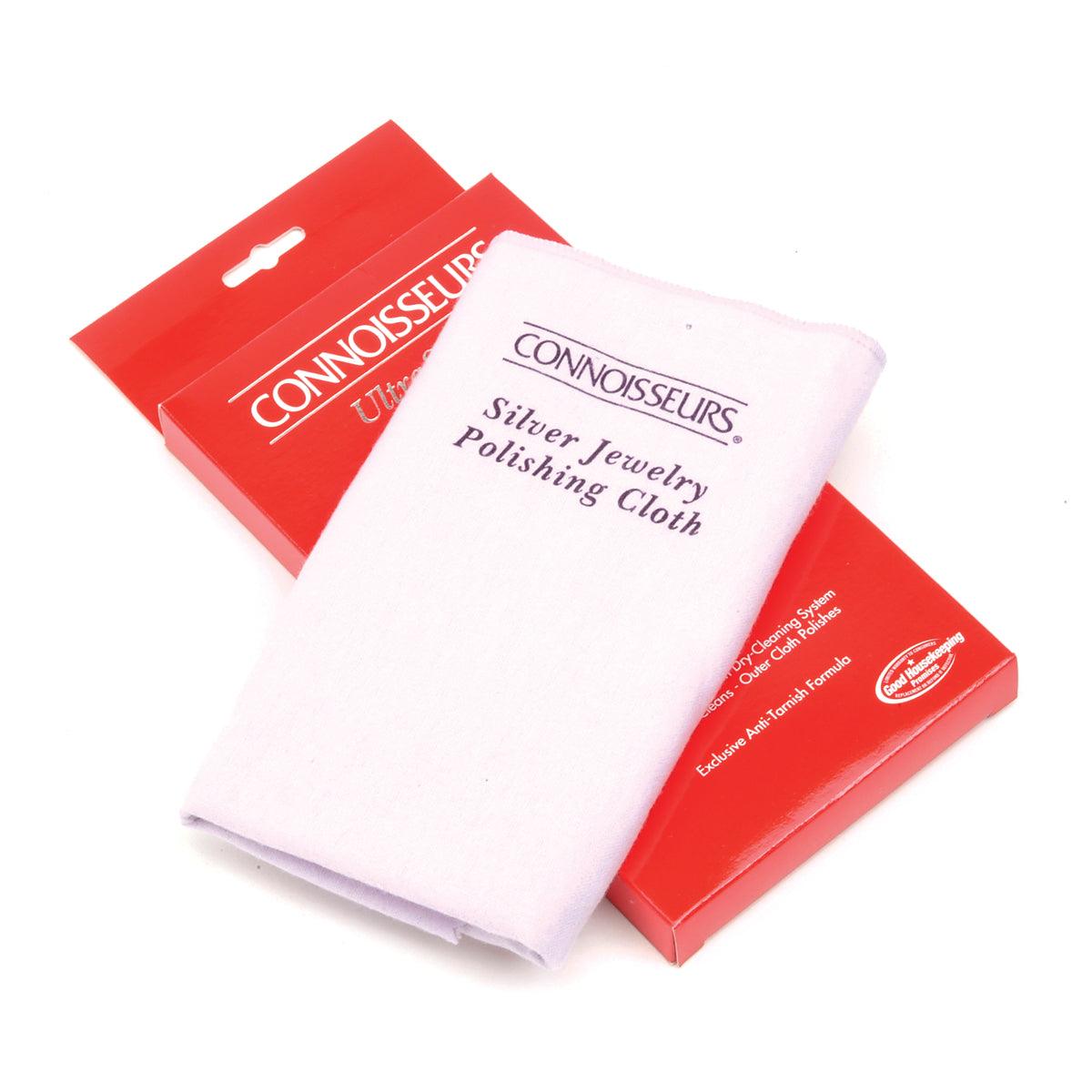 Connoisseurs Silver Jewelry Polishing Cloth Cleans and Polishes All Silver  Jewelry 