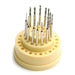 Diamond Coated High Speed Steel Twist Drill Set of 15 on 3/32" Shanks-0.70mm to 2.1mm - Otto Frei