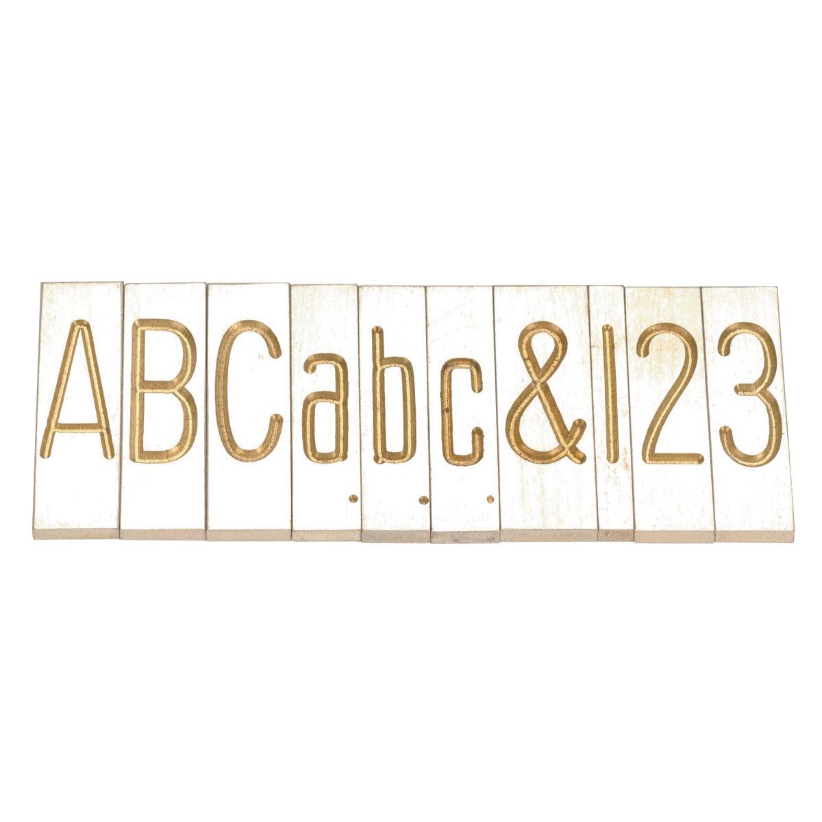 White Square Letter Board with Gold Letters