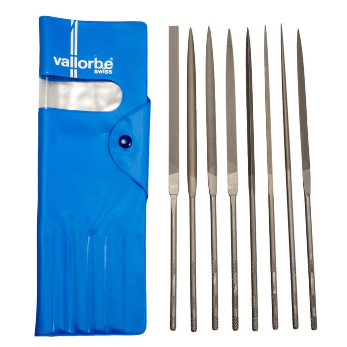 Glardon-Vallorbe Needle File Set Of 12 - 7-7/8" (20cm) Cut 0 Coarse - Otto Frei