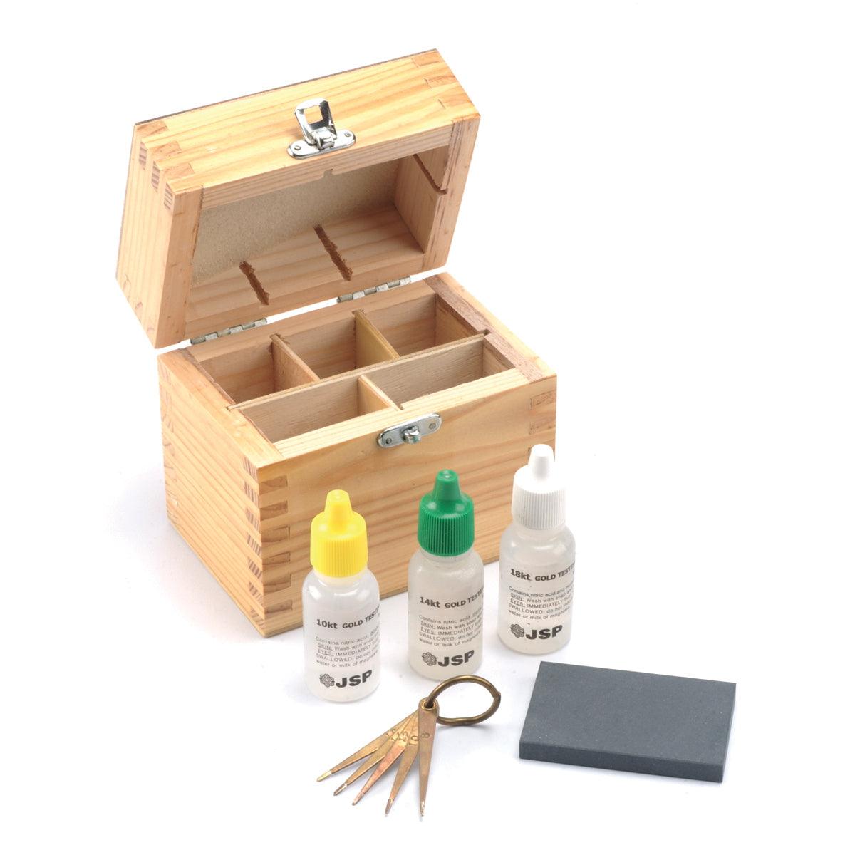 Check gold with Jewelry Test Kit. Where to buy Kit acids and touchstone. 