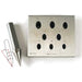 Oval Bezel Block Large Narrow 14mm x 8.4mm to 21mm x 12.6mm 60% Ratio-8 Holes 17 Degree - Otto Frei