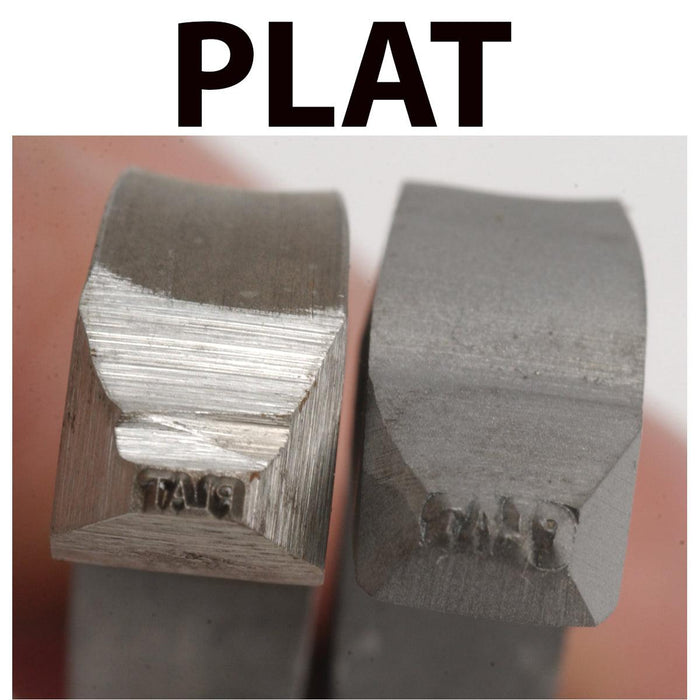 Platinum PLAT Bent Square Shank Hallmark Stamps-2 Sizes - Otto Frei