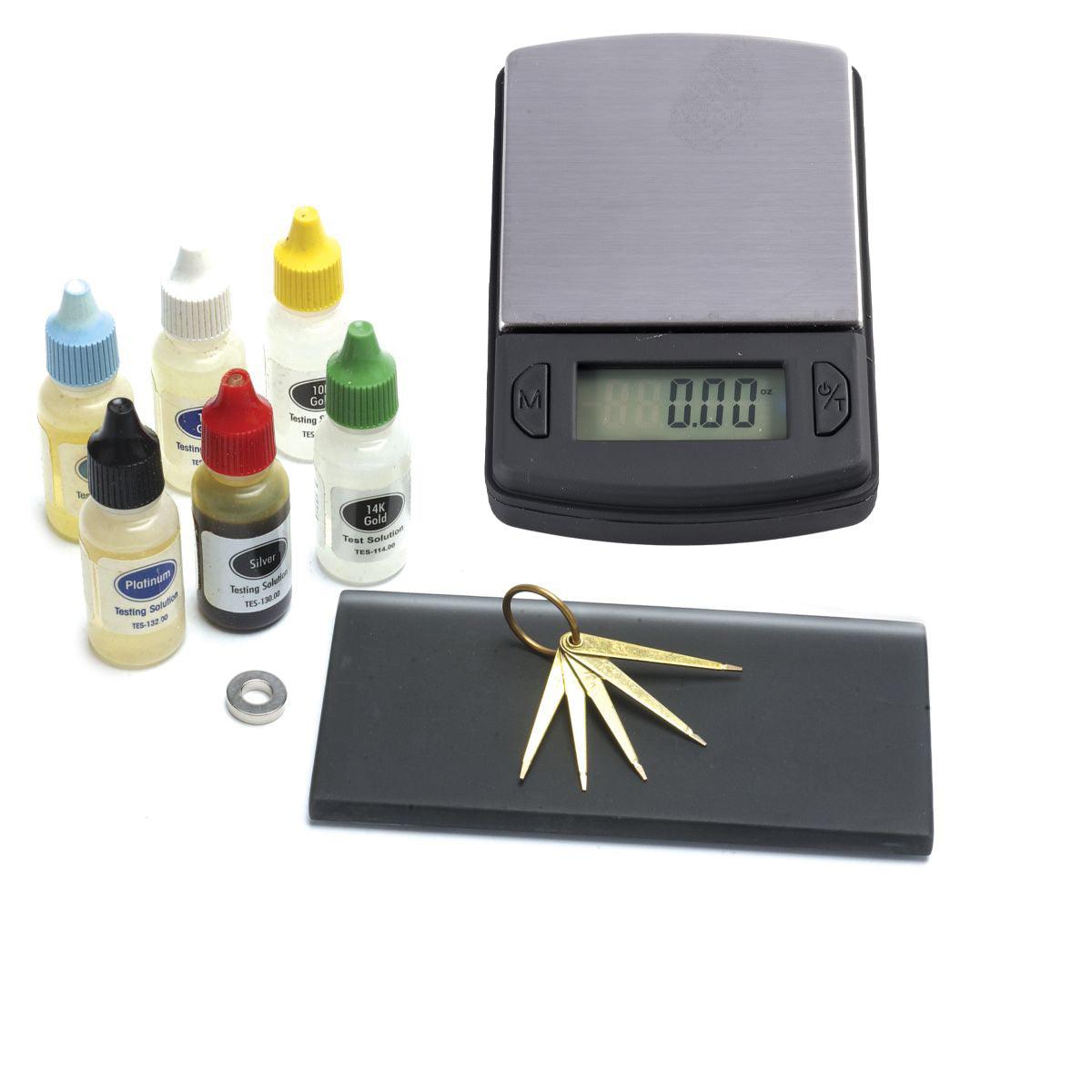 Gold Test Needles Set Of 5 - Includes 10K, 14K, 18K, 22K, 999 For Precious Metal Testing With Stones & Solutions
