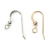 Sterling Silver & Yellow Gold Filled Shepherd Hook with Bead Only - Packs of 12 - Otto Frei