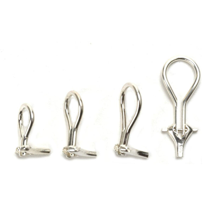 Sterling Silver Standard Omega Ear Clips - Otto Frei