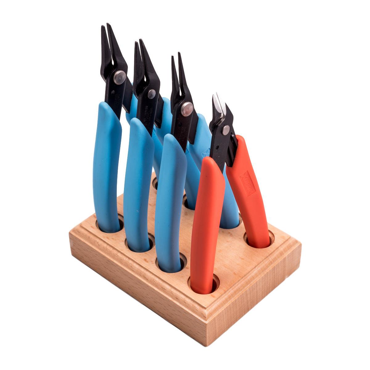 Xuron Pliers & Cutter Kit of 4 on Wood Stand