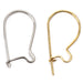 Yellow Plated Steel Kidney Wires-Packs of 144 - Otto Frei