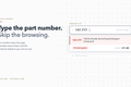 Quick Order pad graphic showing part number 147.777 resolving to a product