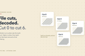 Swiss file cut scale graphic showing cuts 0 2 4 and 6 with teeth per centimeter