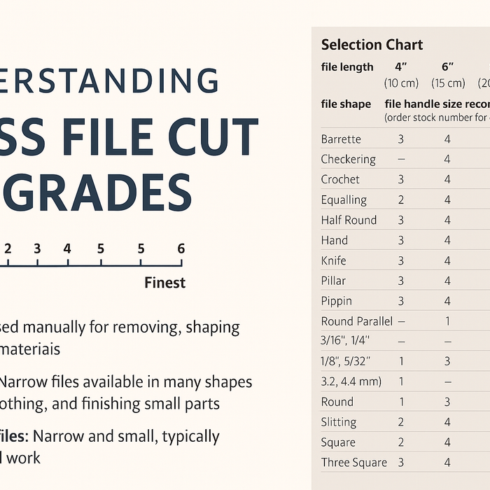 Understanding Swiss File Cuts & Grades: The Glardon Vallorbe Reference Guide