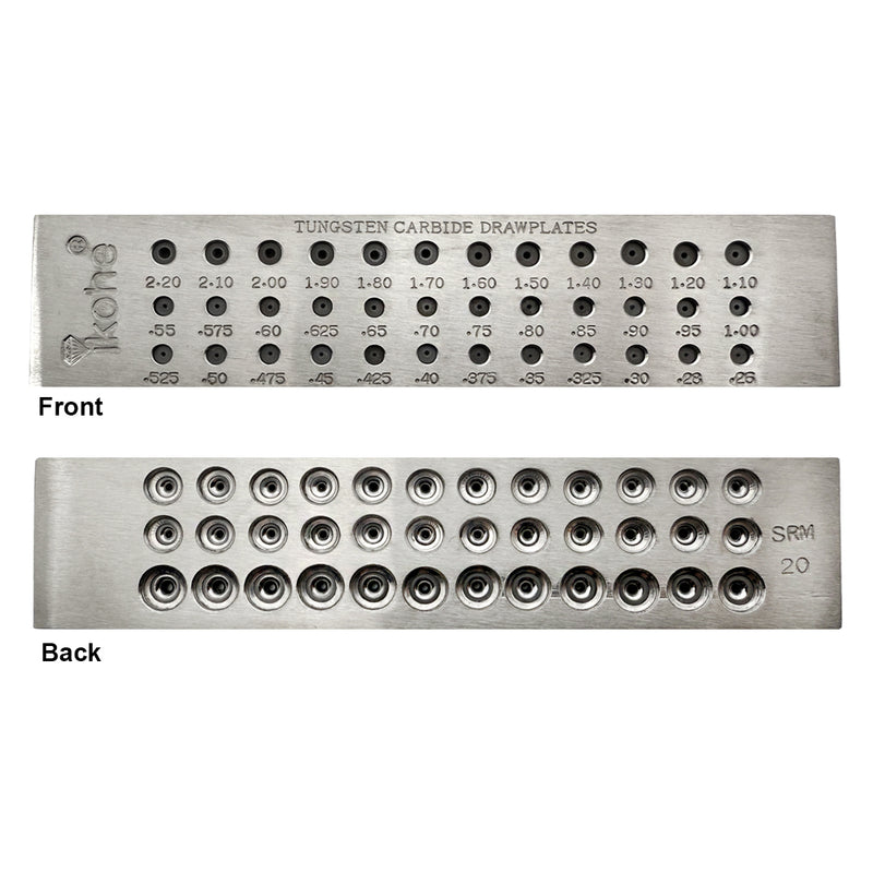 Placa de tiro redonda de carburo de tungsteno de primera calidad de 0,26 mm a 2,20 mm 36 agujeros SRM-20