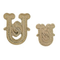 Gold Gotische Initiale 9.5mm – U - 10K Gelb
