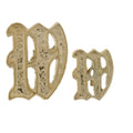 Gold Altenglischer Initialbuchstabe 7mm B - 10K Gelb