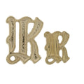 Alte englische Initiale K aus Gold, 9,5 mm - 10K Gelb