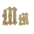 Gold Old English Initial 9.5mm – M - 10K Yellow
