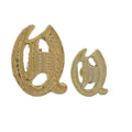 Gold Altenglisch Initiale Q, 9,5mm - 10K Gelb