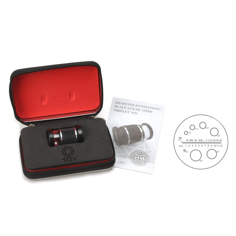 10X Diamond Estimator Scale Loupe - Otto Frei
