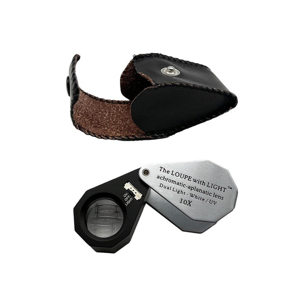 10X Triplet Loupe with LED and UV Light | 20.5mm Lens: Otto Frei