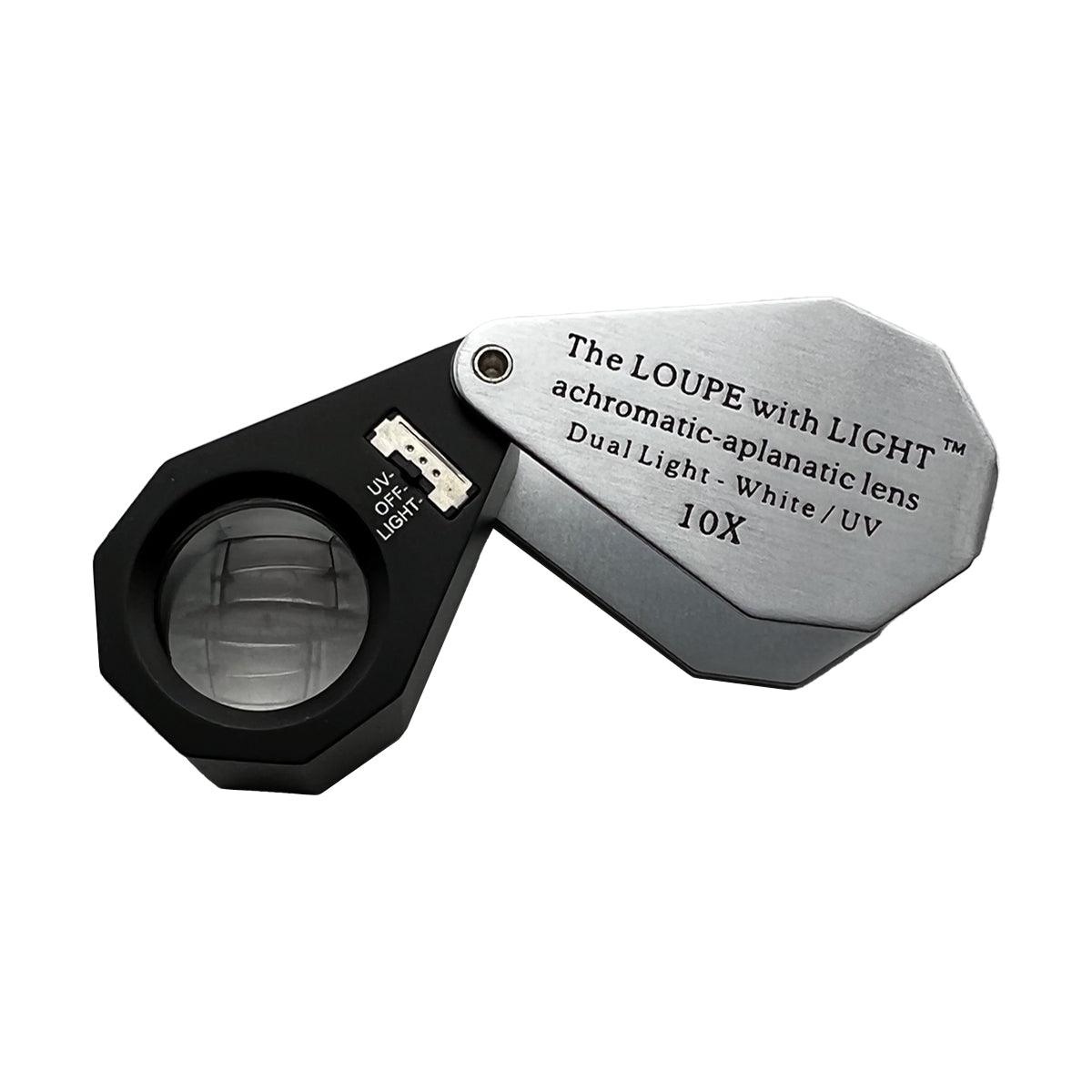10X Triplet Loupe with LED and UV Light | 20.5mm Lens: Otto Frei