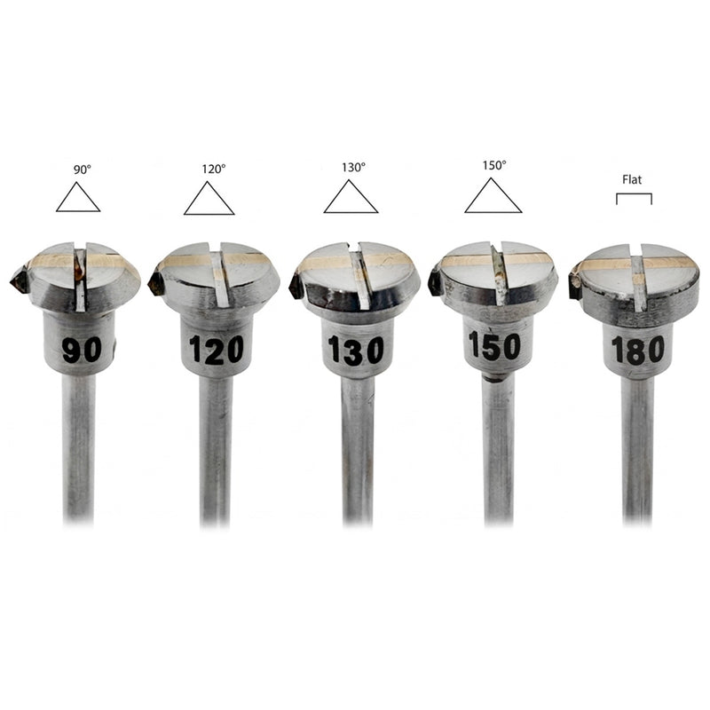 Diamond Flywheels with 3mm Shanks-Flat, 90,120,130 & 150 Degrees