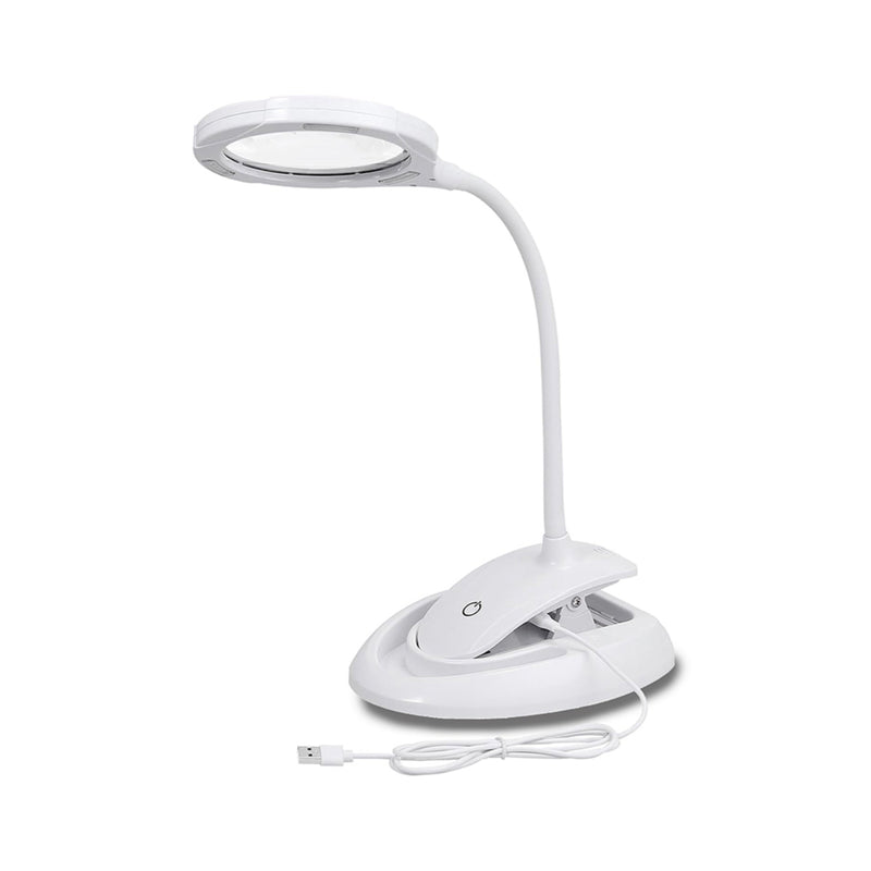 Grobet USA Weiße LED-Tischlupe