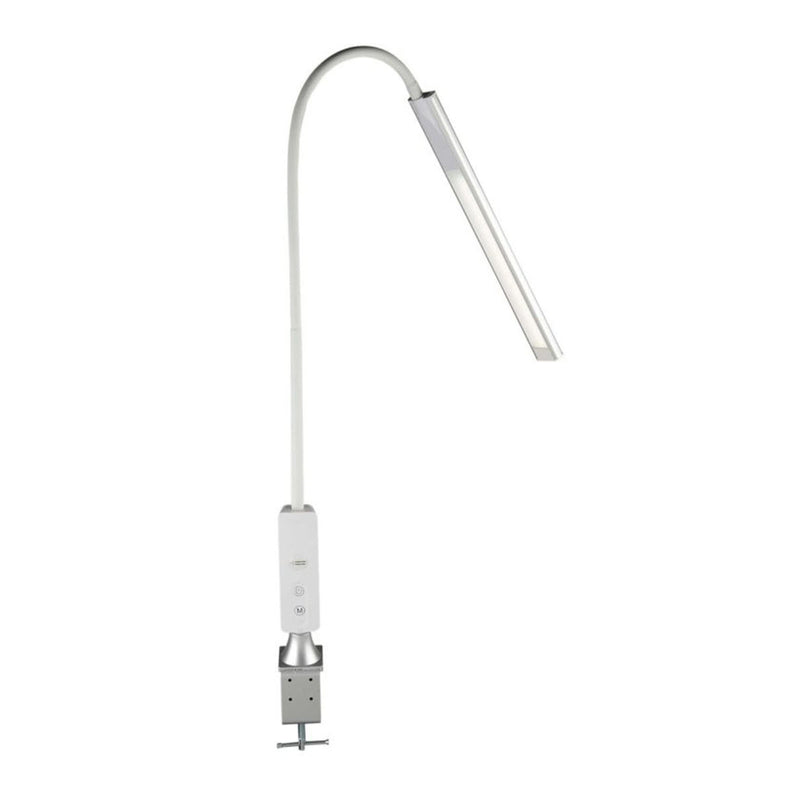 Durston 1908US LED-Schwanenhalslampe, weiß, US-Stecker