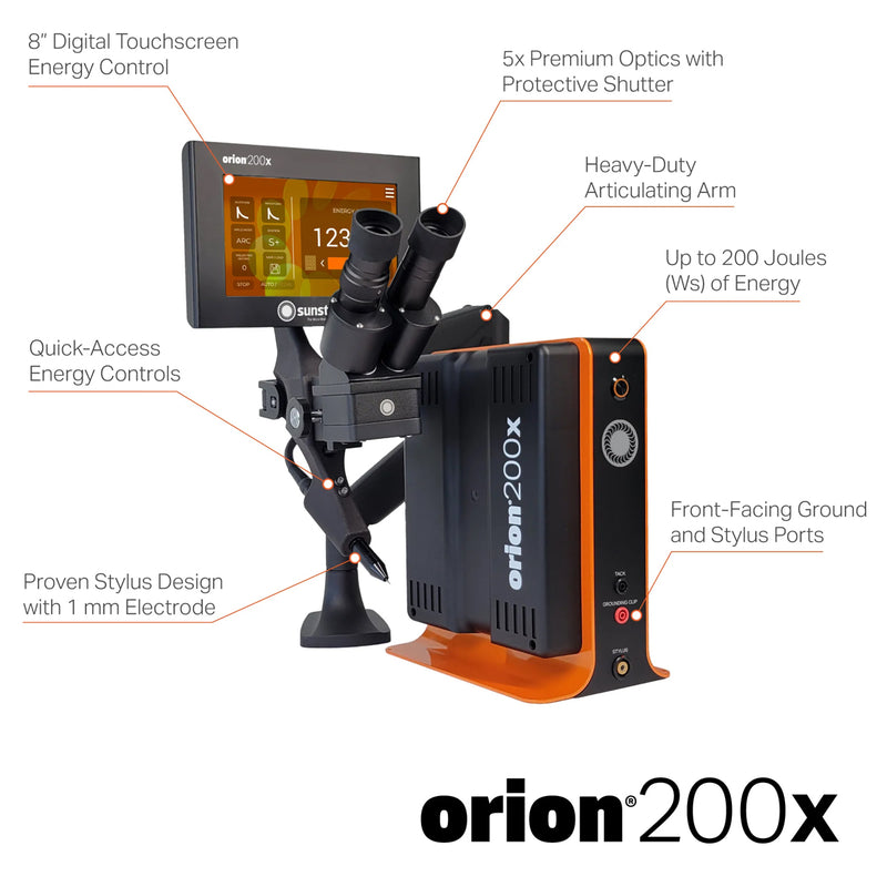 Orion 200x Pulse Arc Welder with Classic Black Stylus
