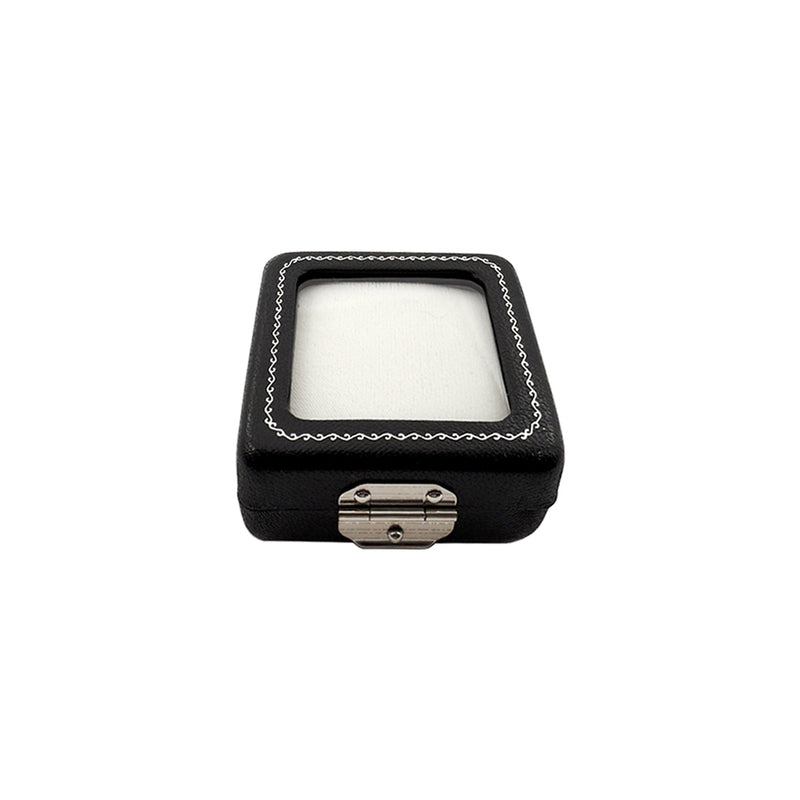 Premium Gemstone Display Case-Black/White