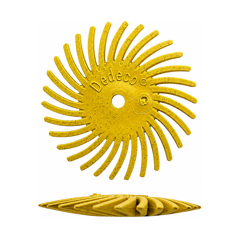 Dedeco Sunburst 7/8" Knife-Edge Discs Various Grits-Packs of 12
