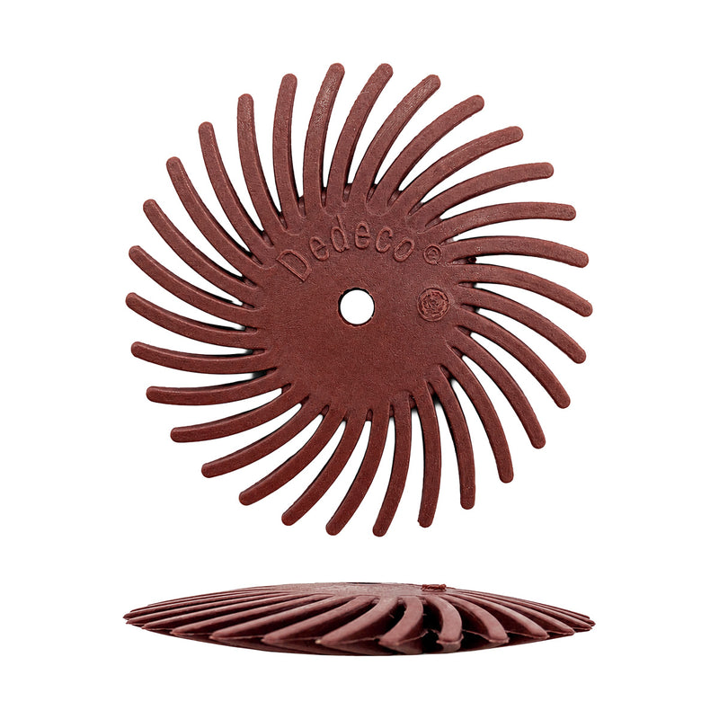 Dedeco Sunburst 7/8" Knife-Edge Discs Various Grits-Packs of 12
