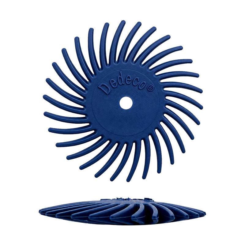 Dedeco Sunburst 7/8" Knife-Edge Discs Various Grits-Packs of 12