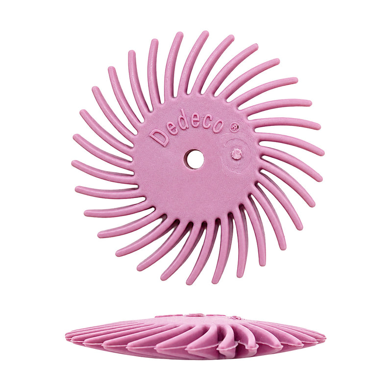 Dedeco Sunburst 7/8" Knife-Edge Discs Various Grits-Packs of 12