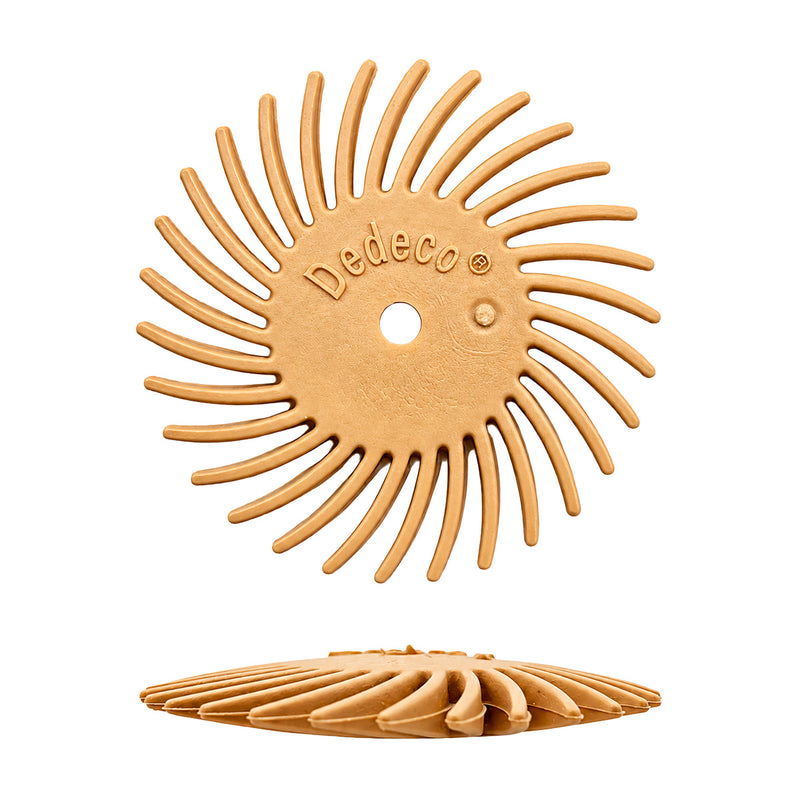 Dedeco Sunburst 7/8" Knife-Edge Discs Various Grits-Packs of 12