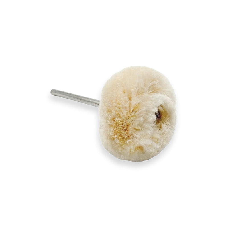 Pack of 5-AGILO FINE-TOUCH 24mm Ball Shape Cotton Buff-Mounted on 3/32" Shank