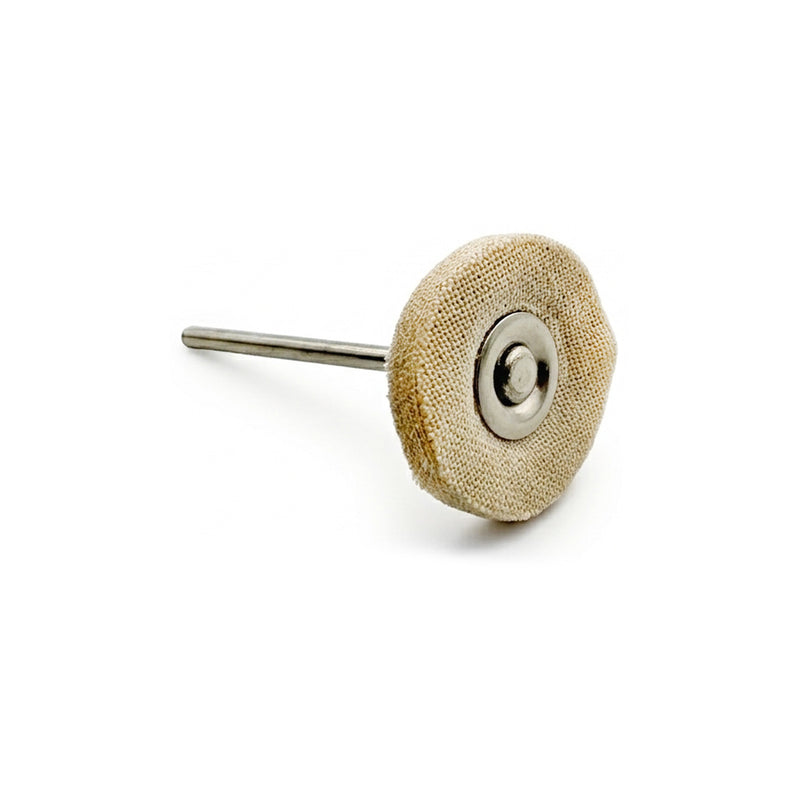Packung mit 5 AGILO COLA 22mm 14-lagigen Baumwoll-Schwabbelscheiben - montiert auf 3/32" Schaft
