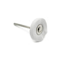 Pack de 5 — disques de polissage en coton AGILO DOMUS de 22 mm, 14 plis, montés sur tige de 3/32"