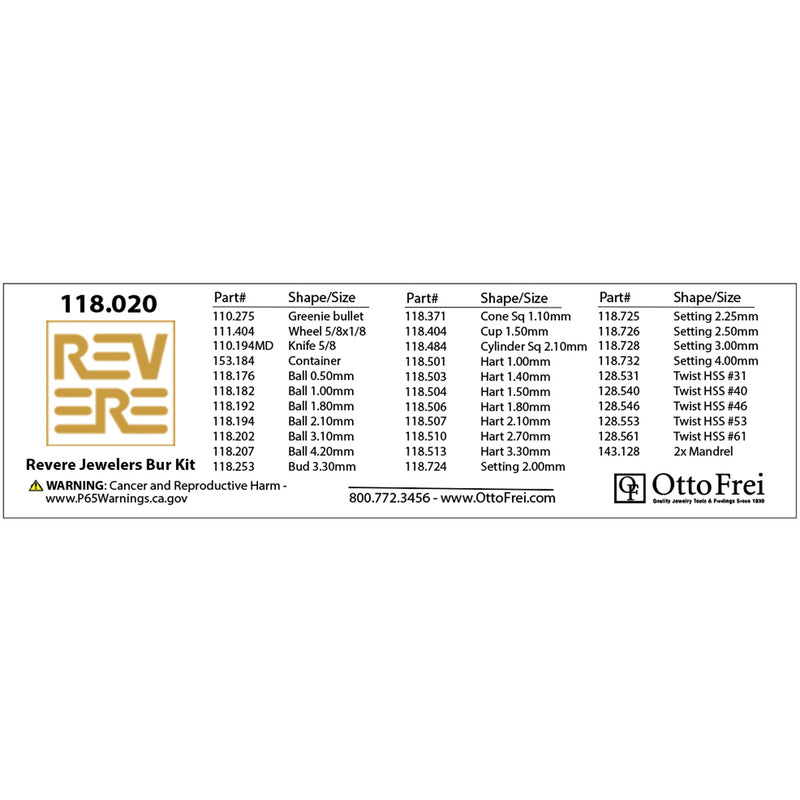 Bohrer-Set von Revere Jewelers