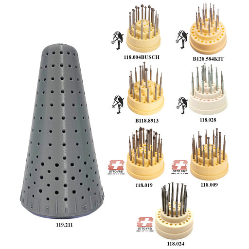 KONOS Master Jewelers 110 Piece Bur Kit