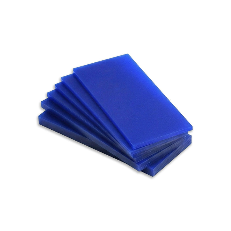 Matt Wax Tablet Slices A-Blue, Purple & Green 6-1/2" x 2-5/8" x Various Thickness