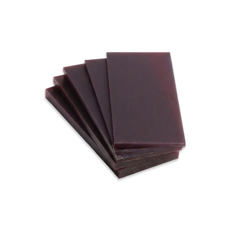 Matt Wax Tablet Slices A-Blue, Purple & Green 6-1/2" x 2-5/8" x Various Thickness