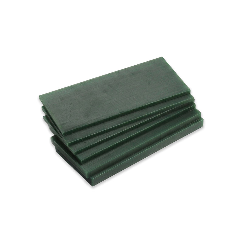 Matt Wax Tablet Slices A-Blue, Purple & Green 6-1/2" x 2-5/8" x Various Thickness