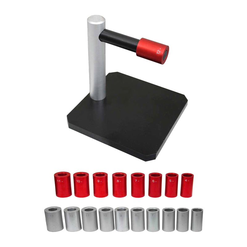 Juego de mandriles de anillo de cera en caja de madera