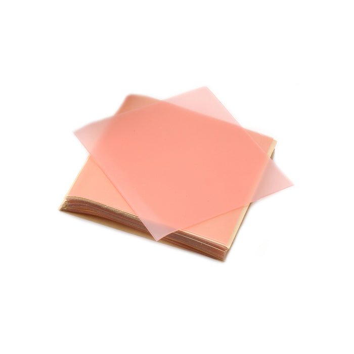 Sheet Waxes 4" x 4" - Pink-Soft-Various Thicknesses