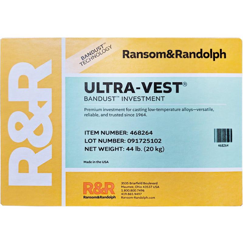 Ransom &amp; Randolph Ultra-Vest con BANDUST Investment-44 Lb Box