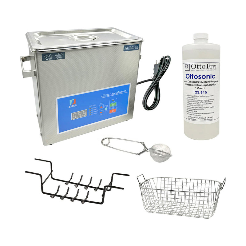 OttoTechSonic Ultrasonic Cleaner 3/4 Gallon 110V - Money Saving Kit