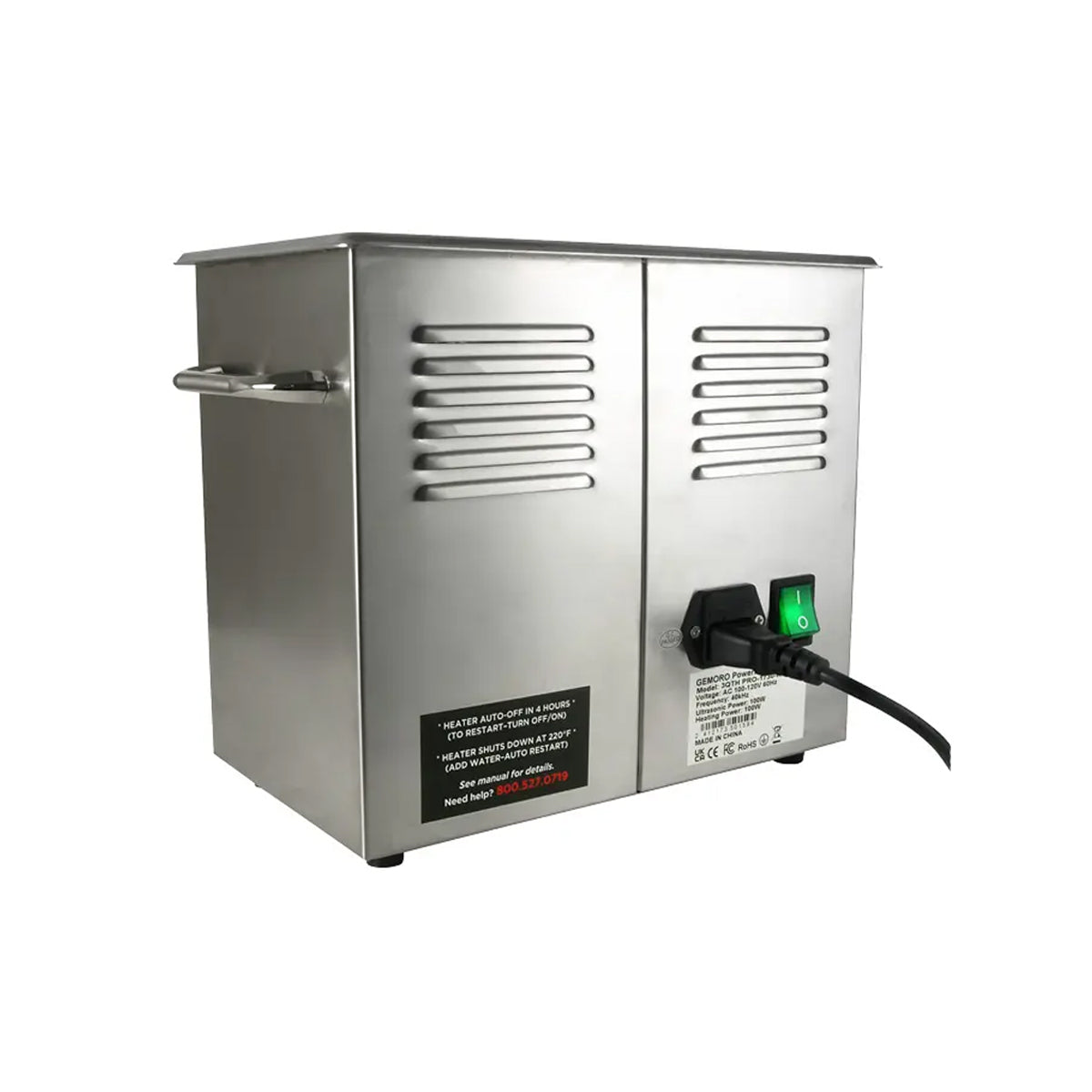 クロちゃん2ユニクォーン GemOro 3 Qt Heated Pro Next-Gen 2 Ultrasonic Cleaner | GemOro