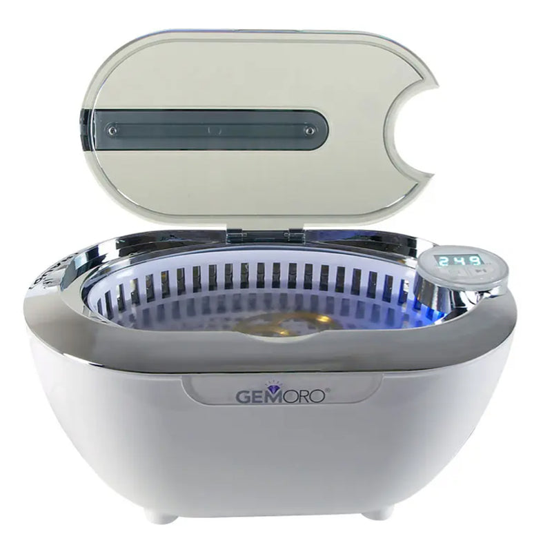 GemOro LuxeSpa Personal Ultrasonic Jewelry & Eyeglass Cleaner 1.5 Pint (24oz)